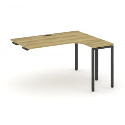 Стол-приставка к опорной тумбе/шкафу (правый) CОНCЕПТ CН.ОСАПР-005(Р) Дуб Винченцо Черный / CONCEPT CN.OSAPR-005(R)