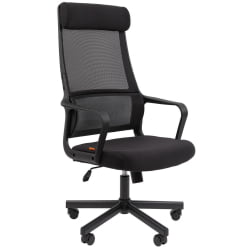 Кресло руководителя Чаирман 590 ткань/сетка Черный / Chairman