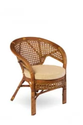 Кресло Пеланги, подушка на молнии Пеланги 02/15-3 миндаль матовый / Pelangi