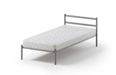 Кровать Метта 900кс2000 Серая / 900x2000