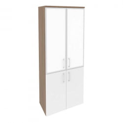 Шкаф высокий широкий ОНИКС O.ST-1.2R вхите Дуб Аризона/Белый / ONIX white