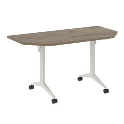 Стол складной мобильный КС-Пулл КС.М-7.Т1 Тиквуд Темный/Белый / X-Pull X.M-7.T1