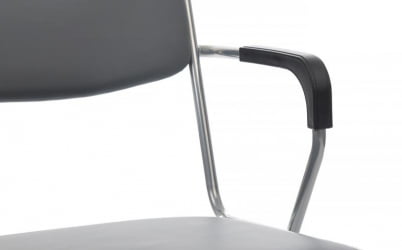 Кресло Никс Плус РCХ ОМКЛ-03 Серый/Металл окрашенный Хром / Nix Plus RCH OMKL-03