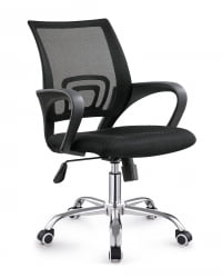 Кресло офисное ТопЧаирс Симпле Нев черный спинка сетка / TopChairs Simple New