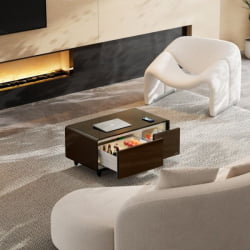 Умный кофейный столик с холодильником ЕУРЕКА ТБ90, Блаcк / EUREKA TB90, Black