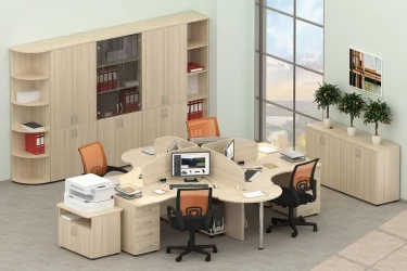 Набор мебели для персонала Глассй №2 / Glassy