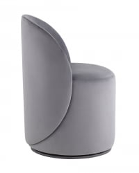 Пуф Лореен вращающийся велюр Серый / Loreen