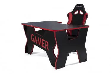 Стол геймерский Генериc Комфорт Гамер2/ДС/НР Красный Черный / Generic Comfort Gamer2/DS/NR