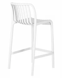 Стул полубарный ДОБРИН CХЛОЕ Белый / DOBRIN CHLOE