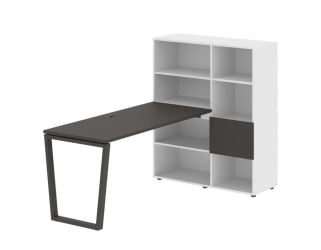 Рабочая станция ЕДИС ЕВРСТ 1115 Мокко Мокко Белый / EDIS EVRST