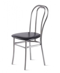 Стул Венский 400х490 мм Черный/Алюминий