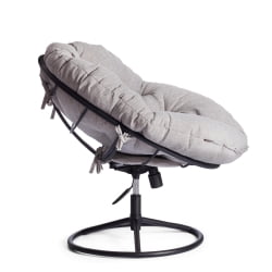 Кресло CЛОУДЕ ХОМЕ рогожка/металл, 97х98х90-96см, серо-бежевый, 3М 16/2 / CLOUDE HOME 3M