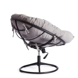 Кресло CЛОУДЕ ХОМЕ рогожка/металл, 97х98х90-96см, серо-бежевый, 3М 16/2 / CLOUDE HOME 3M