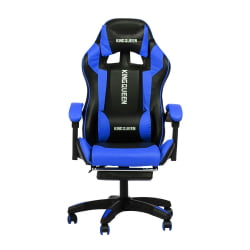 Геймерское кресло 1206 КИНГКУЕЕН цвет черный/синий с массажем 1206-блаcк-блуе-масс / KINGQUEEN 1206-black-blue-mass