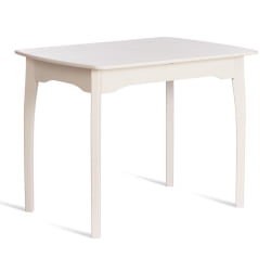 Стол CАТЕРИНА бук, мдф, 100+30кс70кс75, Иворй вхите / CATERINA 100+30x70x75, Ivory white