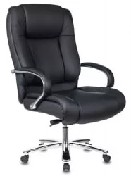 Кресло руководителя Бюрократ Т-9925СЛ кожа Черный / T-9925SL