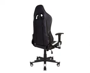 Игровое кресло РФ-8106Б ПУ Черный/Белый / RF-8106B PU