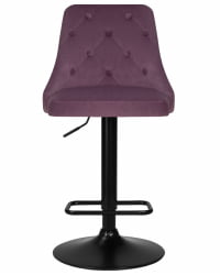 Стул барный ДОБРИН ДЖОСЕПХ БЛАCК (пудрово-сиреневый велюр (МДЖ9-52)) / DOBRIN JOSEPH BLACK (MJ9-52))