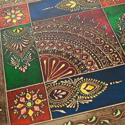 Столик Сеcрет Де Маисон ХАВЕЛЙ ( мод. БДЖ-001) дерево манго, 30кс30кс17 cм, этническая роспись / Secret De Maison HAVELY mod. BJ-001) 30x30x17 cm,