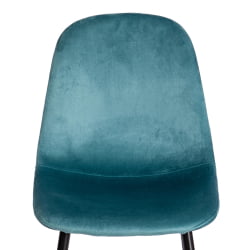 Металлический стул БРЕЕЗЕ (мод. 4724) вельвет/металл, 44 х 53 х 87 см, Лигхт пале греен (темно-бирюзовый ) ХЛР60 / черный / BREEZE (mod. Light pale green HLR60