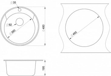 Мойка СТАНДЭРТ 4802 Графит / STANDART