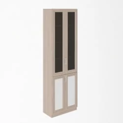 Шкаф Остин Библиотека Модуль №5 Ясень шимо светлый/белый