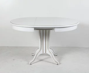 Стол деревянный Орион-5 (д1000) тон 1 с золотой патиной / (d1000)