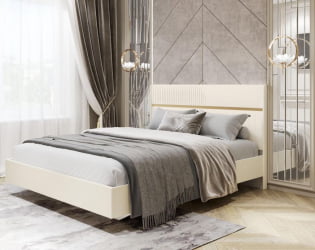 Кровать Монако 903.01 Белый шпон/Даллайс Айвори