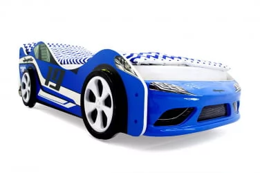 Кровать машинка Супра Синяя
