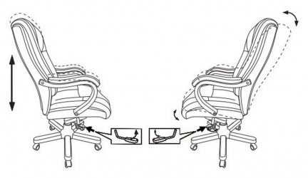 Кресло руководителя Бюрократ Т-9925ВАЛНУТ Черный / T-9925WALNUT