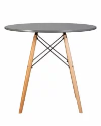 Стол обеденный ДОБРИН CХЕЛСЕА 80 Темно-серый ГР-04 / DOBRIN CHELSEA GR-04