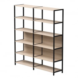 Набор стеллажных систем Еверпроф ЕВО №6 Дуб Соната Черный / Everprof EVO