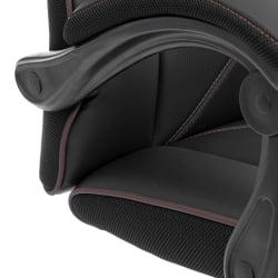 Кресло Арена металБЛ кож/зам, черный/черный карбон, 36-6/карбон черный / Arena metalBL