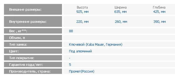 Депозитная ячейка ДБ-8 ДГЛ / DB-8 DGL