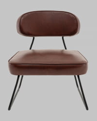 Кресло Кате нев ткань экокожа бордово-коричневый / Kate new