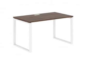 Стол письменный ЕДИС ЕКСТ 1380 Дуб Денвер темный Белый / EDIS EQST