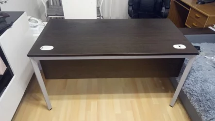 Стол прямой ИМАГО-С СП-3СД венге магия алюминий / IMAGO-S СП-3SD