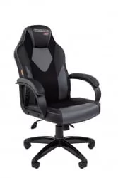 Кресло геймерское CХАИРМАН ДРАЙВ (ГАМЕ) 17 Черный Серый / CHAIRMAN (GAME)