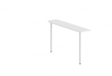 Приставка для стола на двух опорах Сигма СГ.442.ВХ Белая / Sigma SG.442.WH