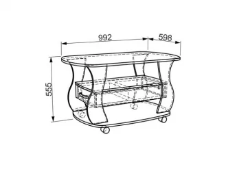 Стол в гостиную Барон №3 модуль 02 Дуб сонома