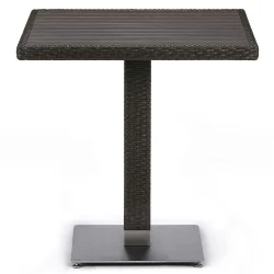 Плетеный стол Т607Д-В53-70кс70 Бровн / T607D-W53-70x70 Brown