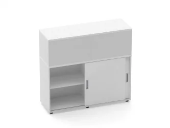 Тумба комбинированная высокая для рабочего модуля Дека 9.04.125 Белый / Deka