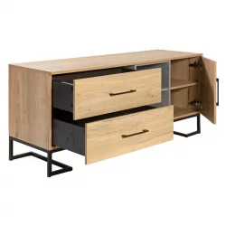 Тумба дизайнерская Лофт (ТВ) Дуб натур/Бетон / Loft
