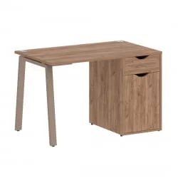 Стол письменный ХОМЕ ОФФИCЕ ВР.СП-3-118.1.А Дуб Табак/Мокко металл / HOME OFFICE VR.SP-3-118.1.A