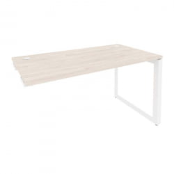 Стол-приставка на О-образном м/к к опорным элементам ОНИКС О.МО-СПР-3.7 Денвер Светлый/Белый / ONIX O.MO-SPR-3.7