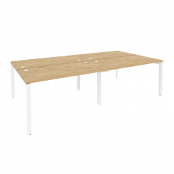 Рабочая станция на П-образном м/к ОНИКС O.MP-D.RS-4.3.7 Тиквуд Светлый/Белый / ONIX