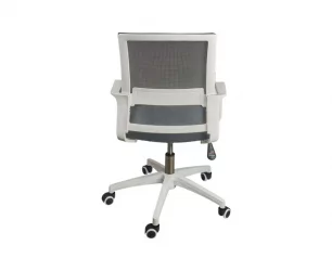 Кресло офисное Бит ЛБ белый пластик Черный / LB