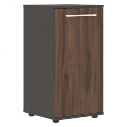 Шкаф колонка с глухой малой дверью ЕДИС ЕЛCС 42.1 Дуб Денвер темный Белый Мокко / EDIS ELCS