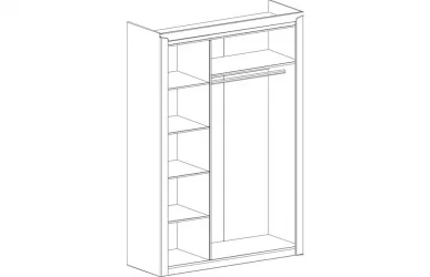 Шкаф для одежды 3-дверный Соренто 03 Дуб бонифаций