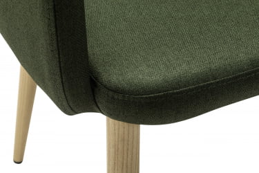 Кресло Ледгер К темно-зеленый/нат.дуб / Ledger